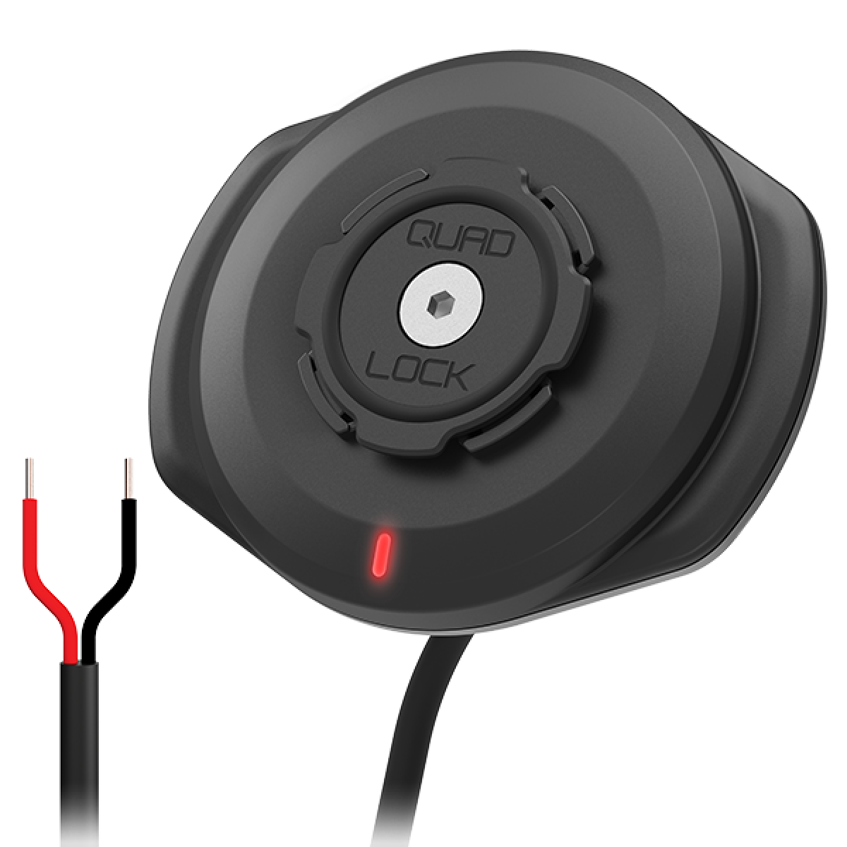 QUAD LOCK WIRELESS CHARGER ＆12V ADAPTOR Quad Lock® 12V-24V Weatherproof Wireless Charging Head | Velonova ®